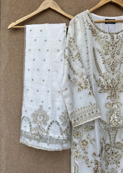 SRB3232 - White - Sehrish B Design 2025 - Memsaab Online