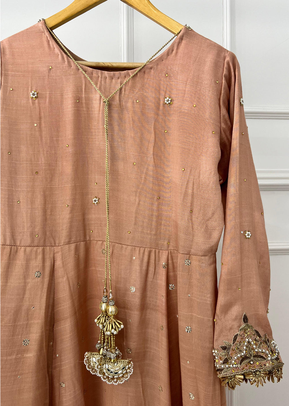 SRB1223 - Zarina - Peach - Sehrish.B Designer - Memsaab Online