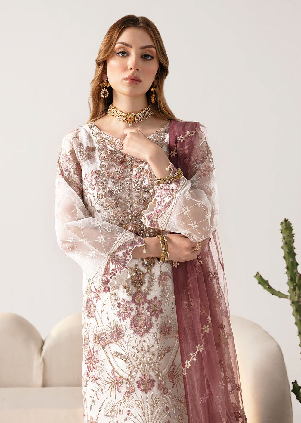 M-1102 - Unstitched - Ramsha Minhal Vol 11 2024 - Memsaab Online