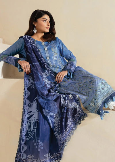 RMSHO-02 - Unstitched - Ramsha Mashaal Luxury Lawn Vol 13 - Memsaab Online