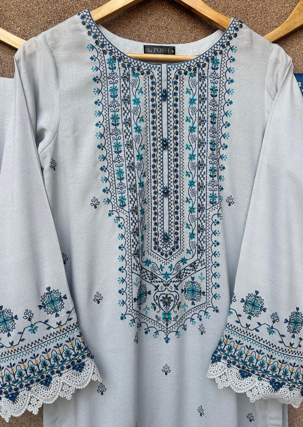 PSH-16347 - Readymade Shaposh Karandi Linen Suit 2025 - Memsaab Online