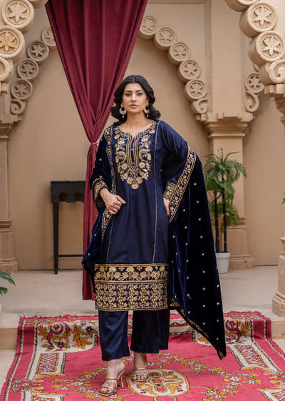 DAS-02- Readymade Rangz Dastaan Winter Suit 2025 - Memsaab Online
