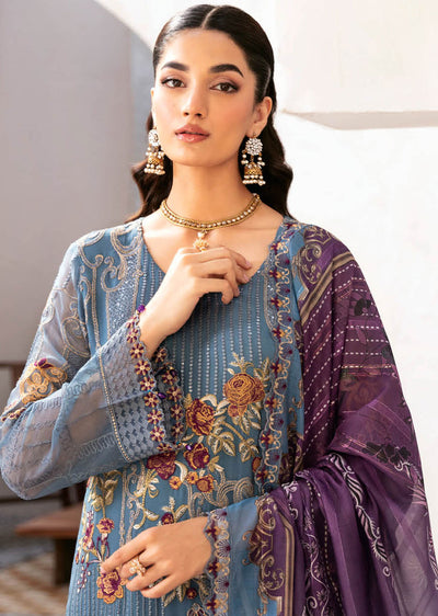 D-1202-R - Readymade - Rangoon by Ramsha Chiffon Collection Vol 12 2024 - Memsaab Online