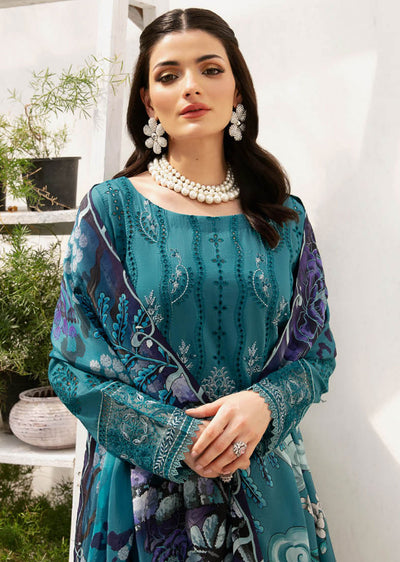 Z-902 - Unstitched - Ramsha Andaaz Luxury Lawn Vol 9 2024 - Memsaab Online