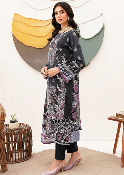 Z-1102 - Unstitched - Ramsha Mashaal Luxury Lawn Vol 11 2024 - Memsaab Online