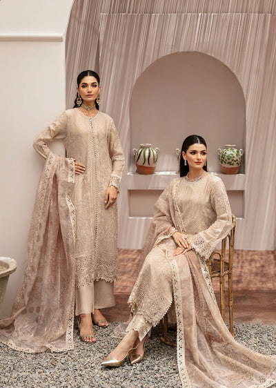 K-202 - Unstitched - Ramsha Kashish Weightless Chiffon Vol 2 2024 - Memsaab Online