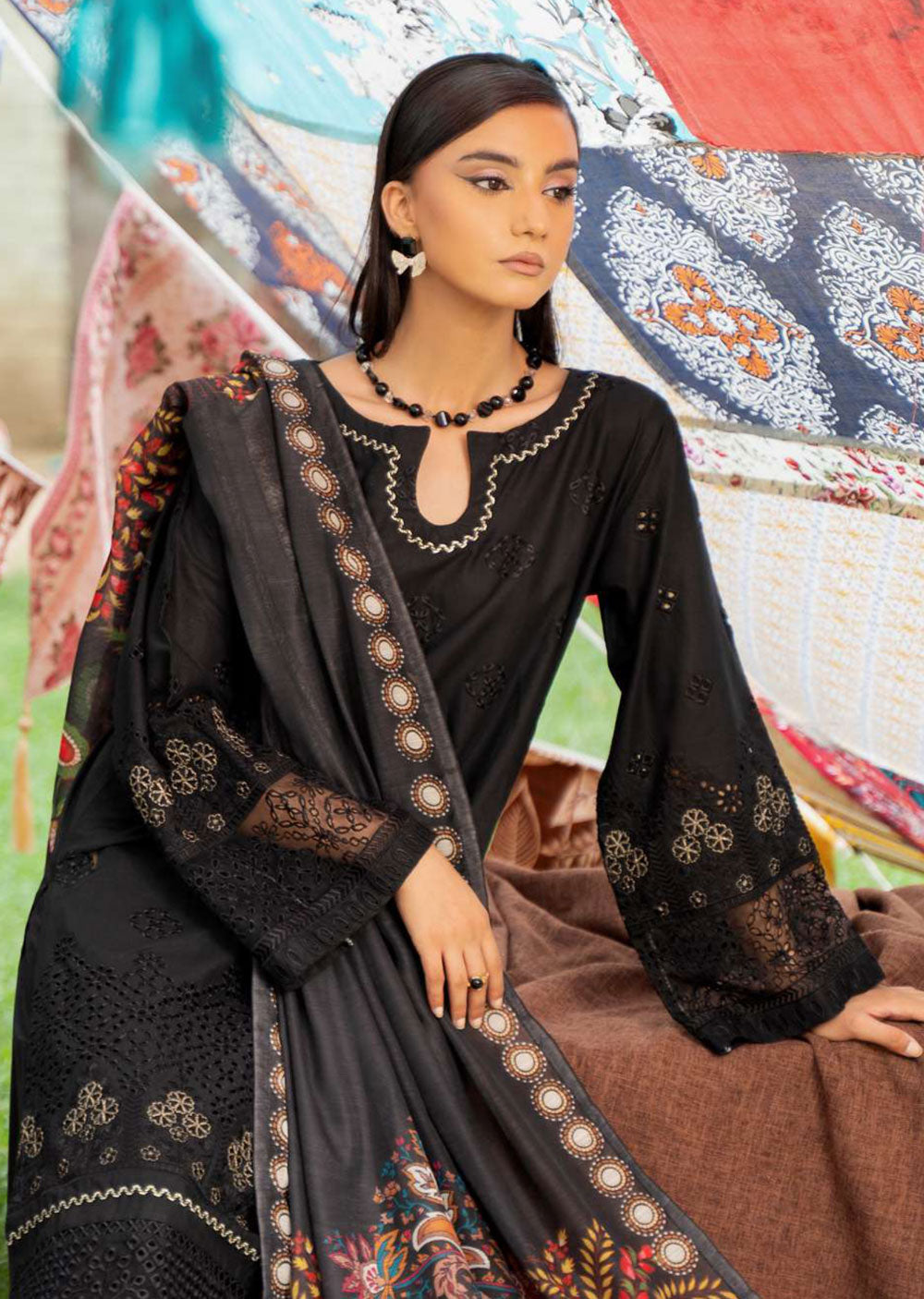 ECK-05 - Twilight Magic - Readymade - Eleganza Chikankari Collection by Raniya.H - Memsaab Online