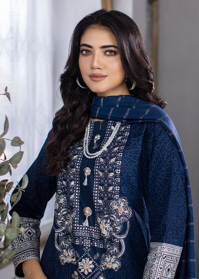 MDM-70 - Readymade - Embroidered Cotton Suit - Memsaab Online