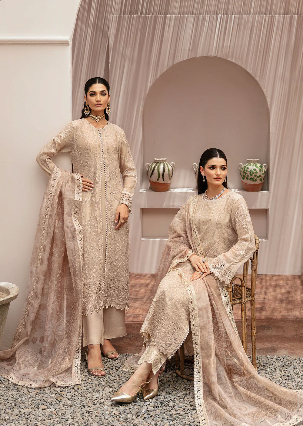 K-202-R - READYMADE - Ramsha Kashish Weightless Chiffon Vol 2 2024 - Memsaab Online