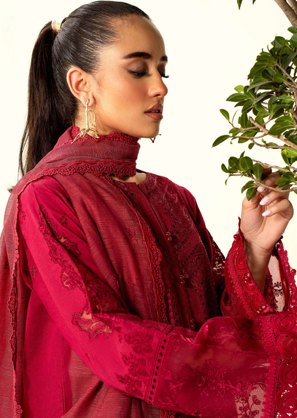 SDKH-02 - Blush - Readymade- Luxe Lawn Eid Collection 2024 - Memsaab Online