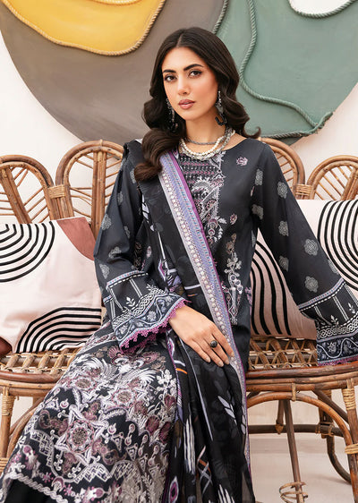 Z-1102 - Unstitched - Ramsha Mashaal Luxury Lawn Vol 11 2024 - Memsaab Online