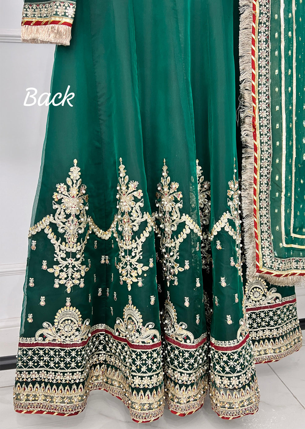 SRB1222 - Noor Bano - Green- Sehrish.B Designer - Memsaab Online