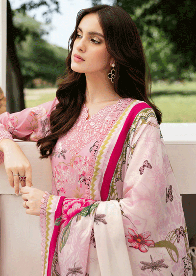 N-502 - Unstitched - Ramsha Rangrez Lawn Collection Vol 5 2024 - Memsaab Online