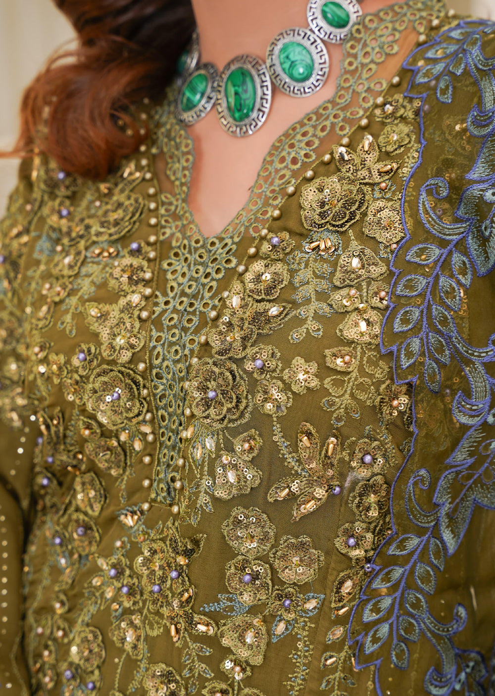 SAJN-02 Readymade - Sajni Organza Net Collection 2025 - Memsaab Online