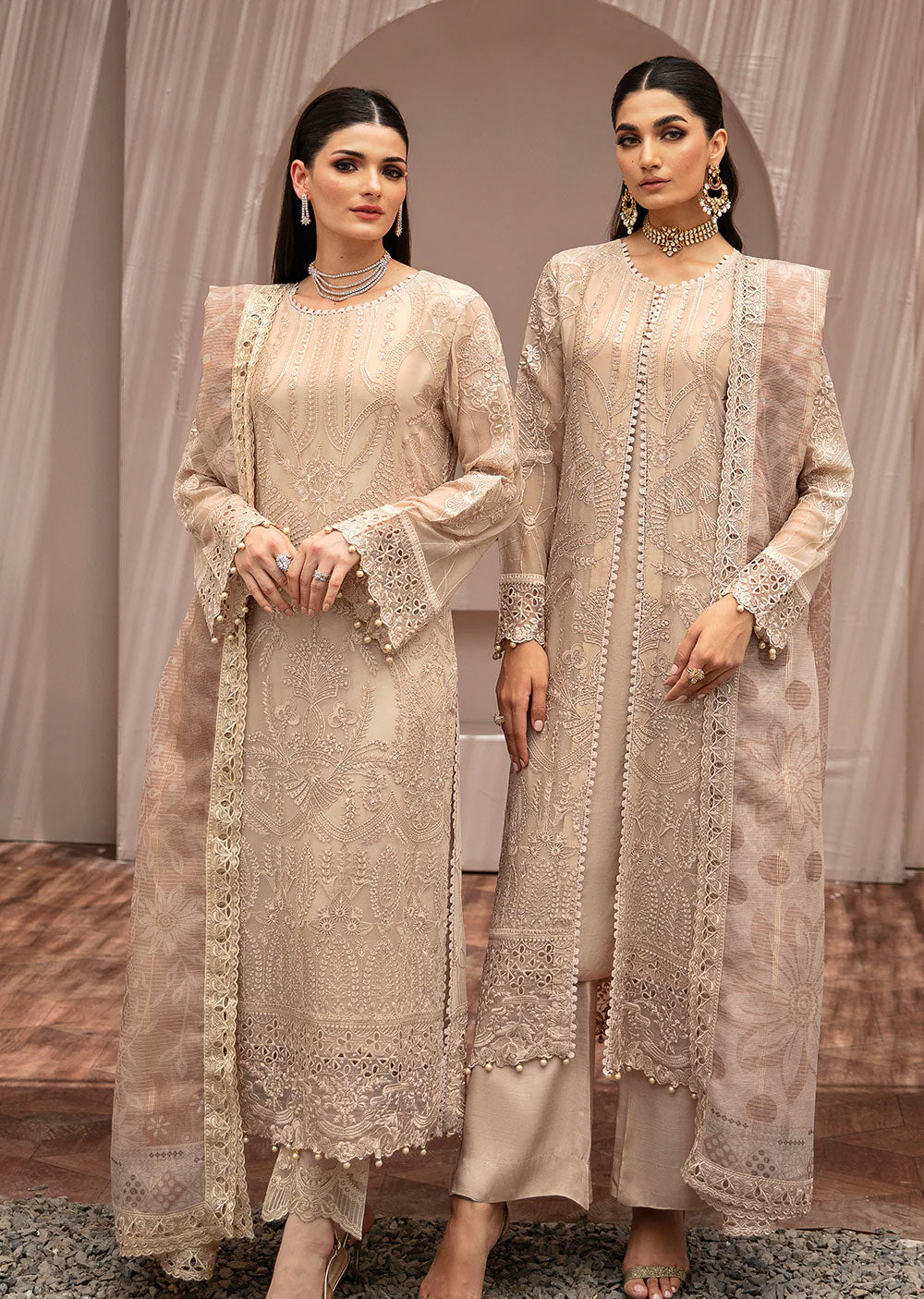 K-202 - Unstitched - Ramsha Kashish Weightless Chiffon Vol 2 2024 - Memsaab Online