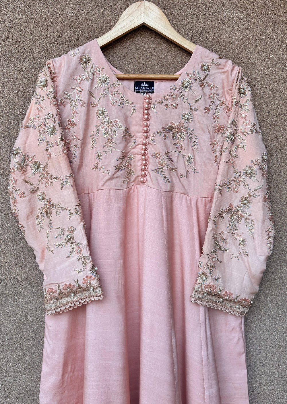 SRB1318 - Pink - Readymade - Sehrish.B Designer - Memsaab Online