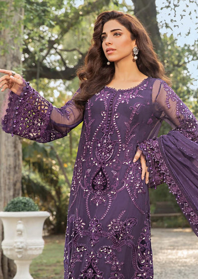 MPC-24-102 - Unstitched - Maria B Embroidered Chiffon 2024 - Memsaab Online