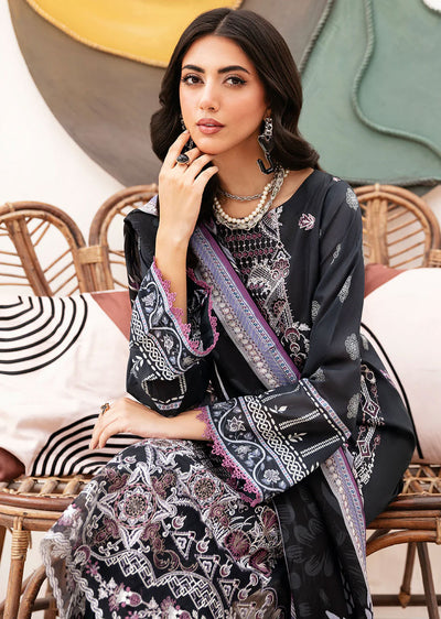 Z-1102 - Unstitched - Ramsha Mashaal Luxury Lawn Vol 11 2024 - Memsaab Online