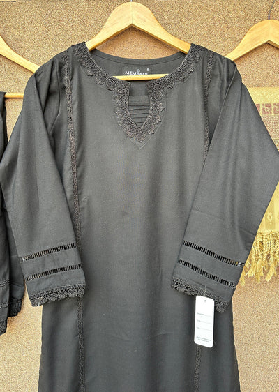 HK301 - Black - Readymade Dhanak Outfit 2025 - Memsaab Online