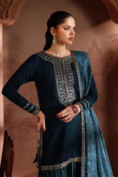 IV-64 Readymade Iznik Embroidered Velvet Edition 2025 - Memsaab Online