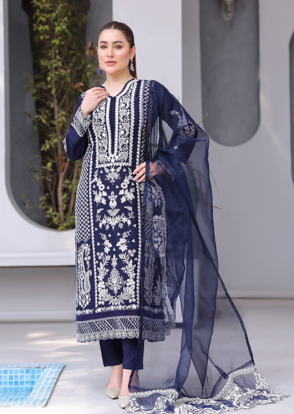HK335 - Readymade linen Outfit 2025 - Memsaab Online