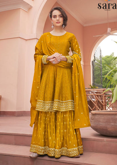 RZ-3100 - Readymade - Riwaz Collection by Sara Trendz 2024 - Memsaab Online