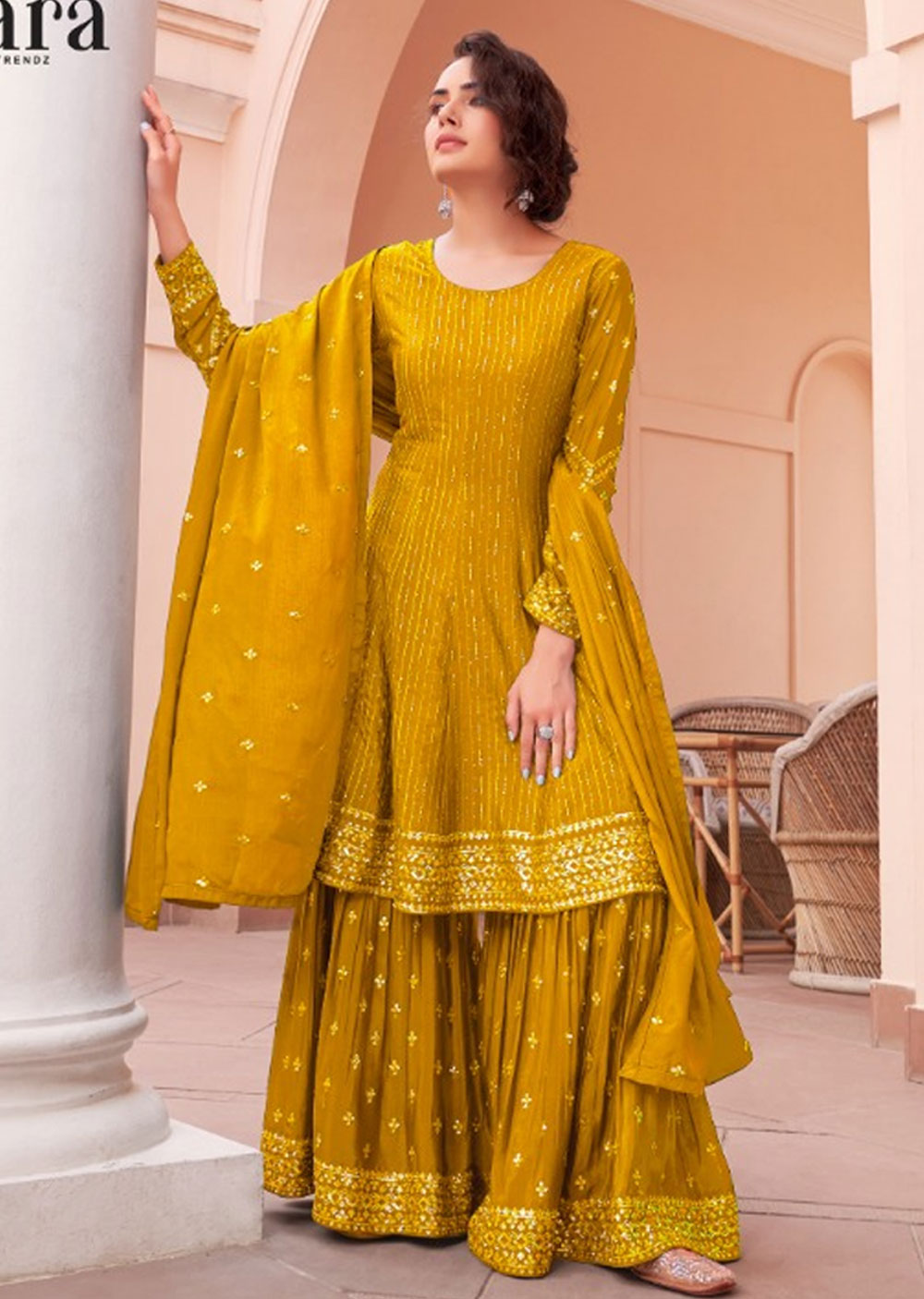 RZ-3100 - Readymade - Riwaz Collection by Sara Trendz 2024 - Memsaab Online