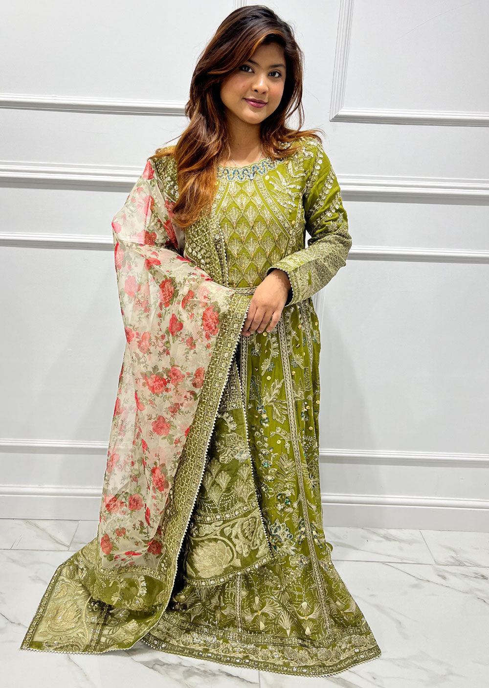 SJN3133 Mali - Readymade Chiffon Suit - Memsaab Online