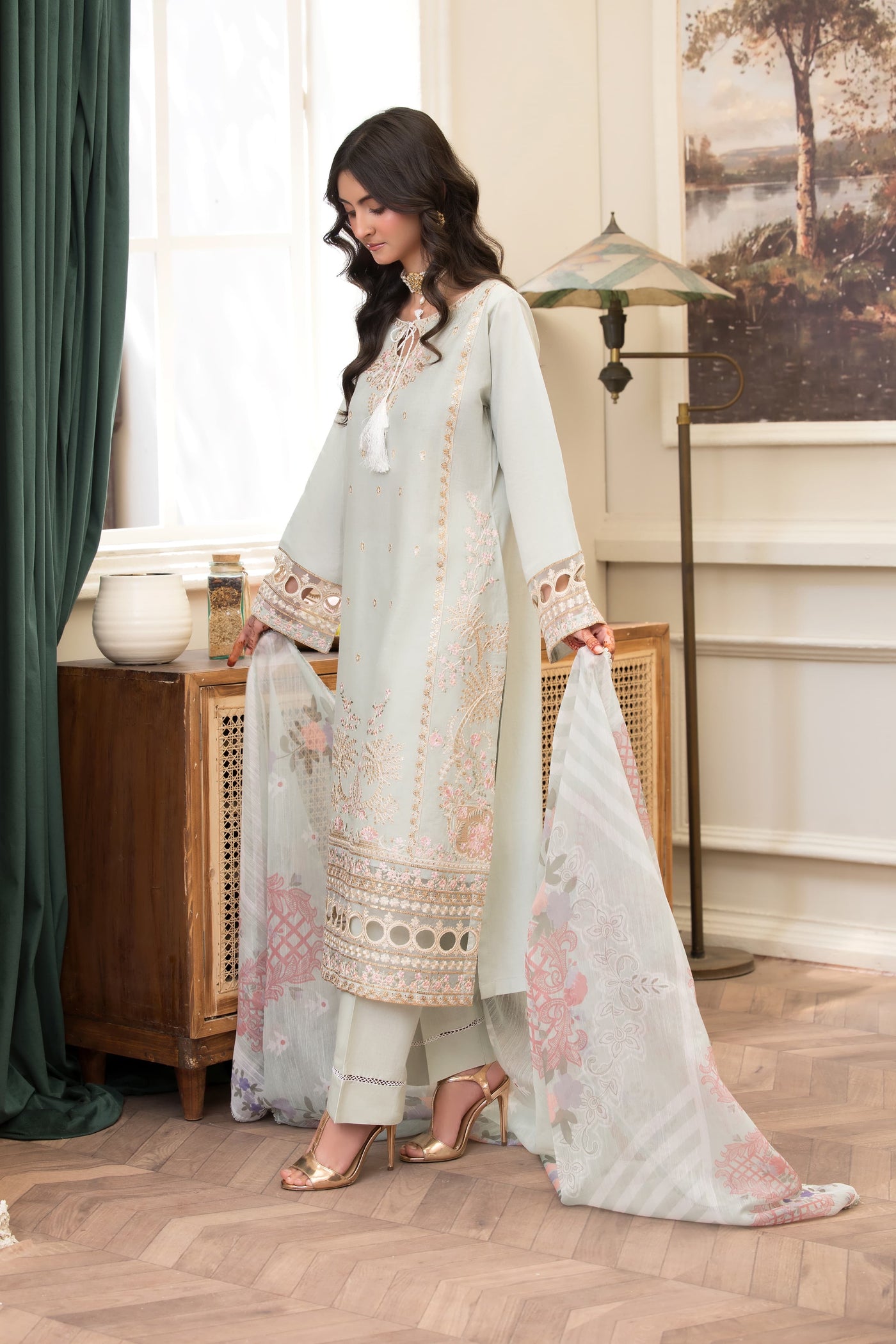 HRM-10 - Readymade Memsaab Formal Cotton Suit - Memsaab Online