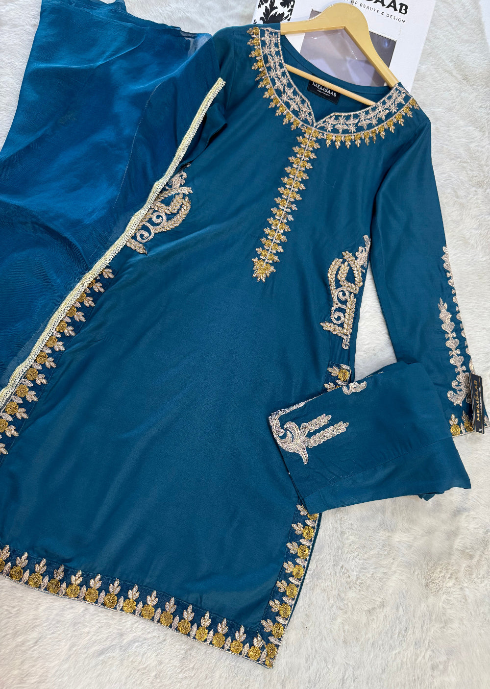 HK103 - Readymade Linen outfit - Memsaab Online