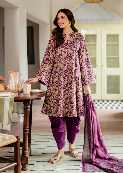 ELARA- Readymade 3 Piece Cotton Suit - Memsaab Online