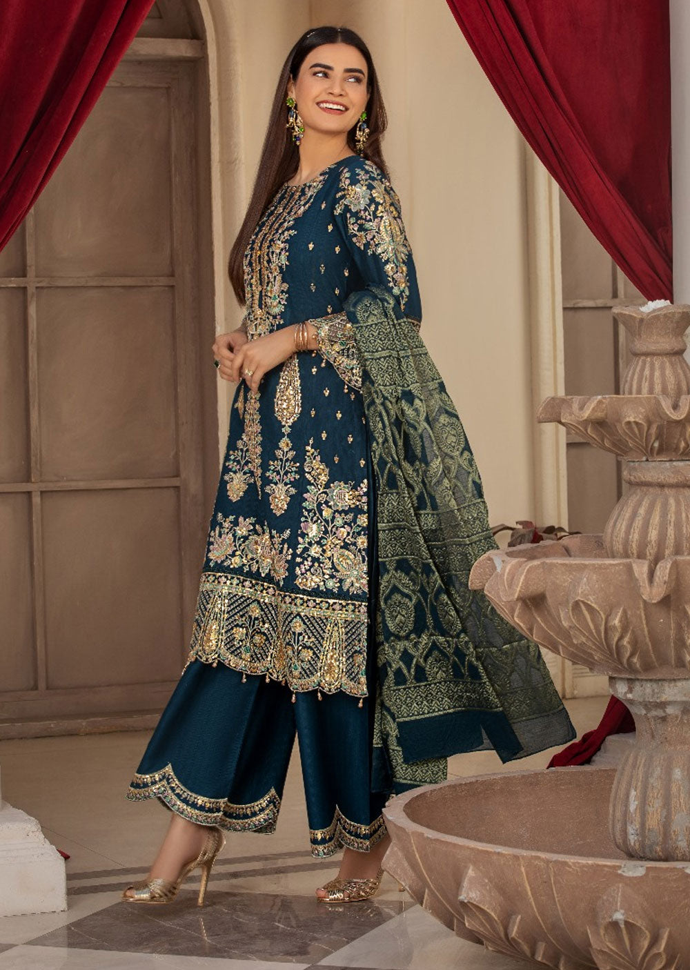 HSS-131 - Readymade Heeras Suit - Memsaab Online