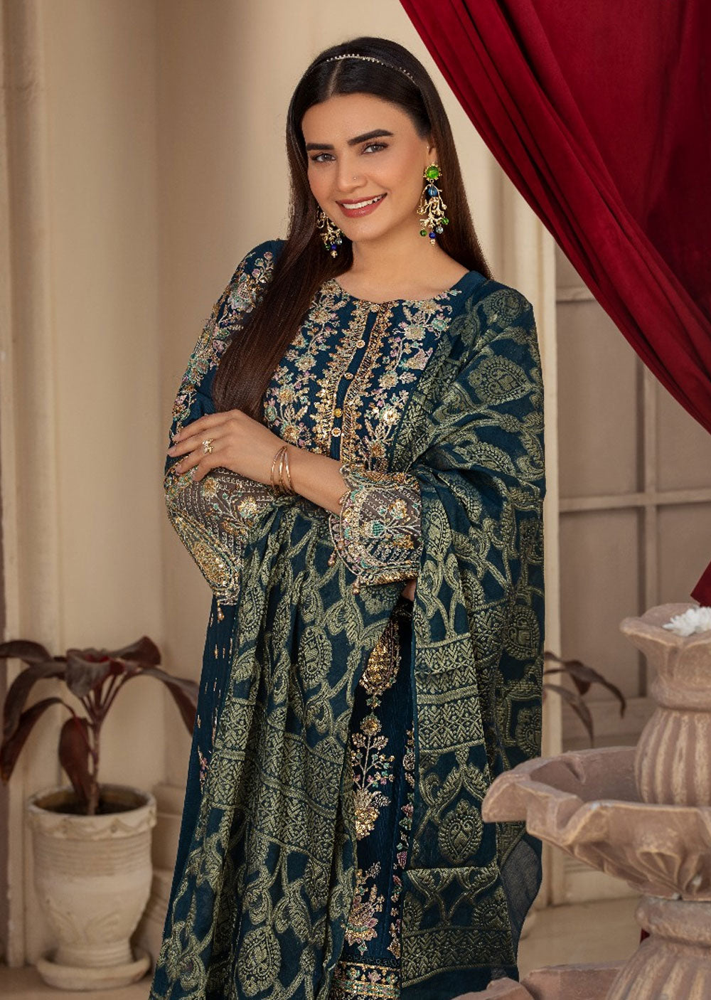 HSS-131 - Readymade Heeras Suit - Memsaab Online