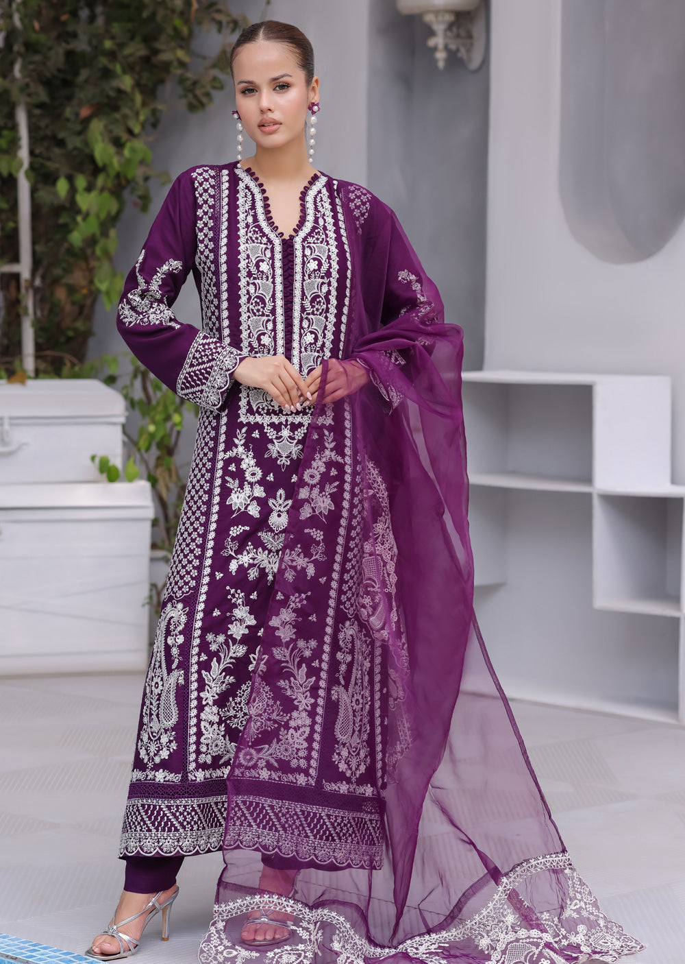HK335 - Readymade linen Outfit 2025 - Memsaab Online