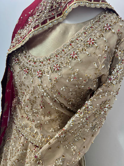 SRB3240 - Gold - Sehrish B Maxi Dress - Memsaab Online