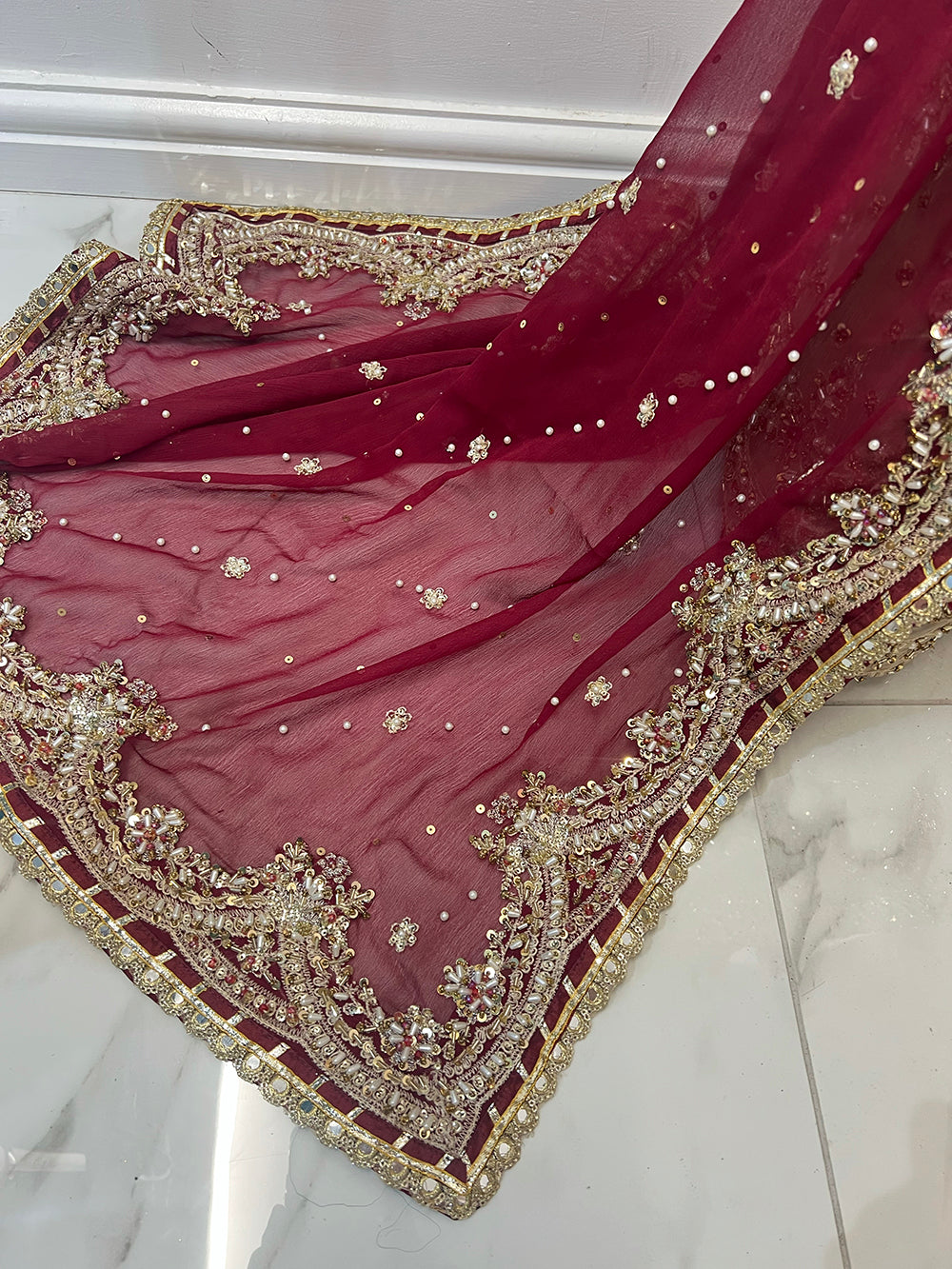 SRB3240 - Gold - Sehrish B Maxi Dress - Memsaab Online