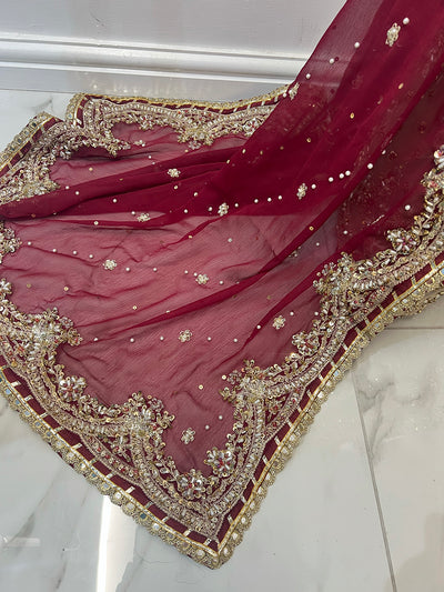 SRB3240 - Gold - Sehrish B Maxi Dress - Memsaab Online