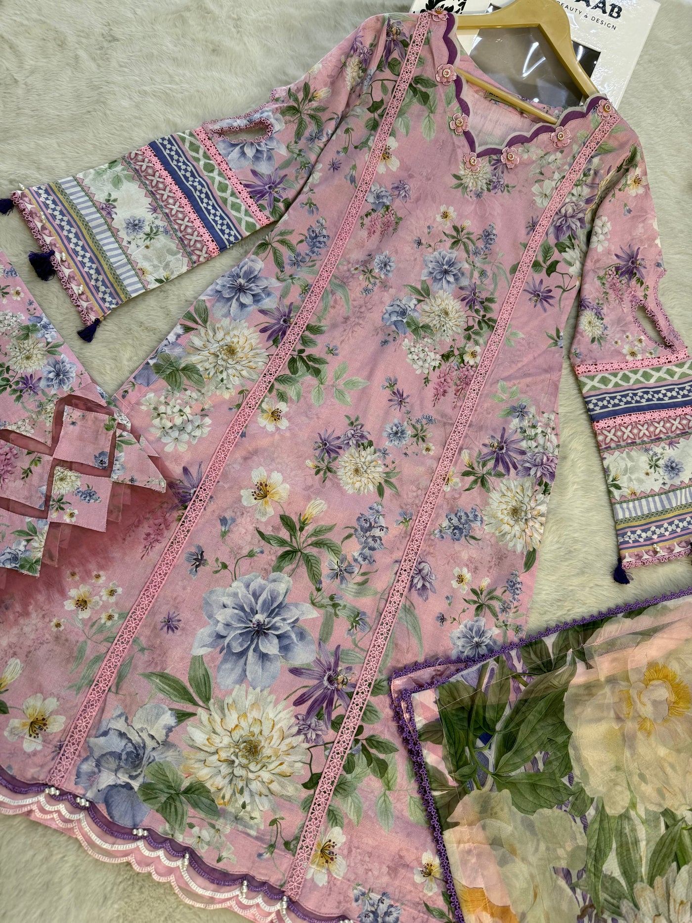 ELFECD-03-A- Wisteria - Readymade - Elaf Prints Collection 2025 - Memsaab Online