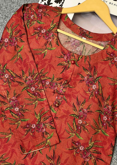 ASK433 Readymade 2 Piece Winter Dhanak Co-ord - Memsaab Online