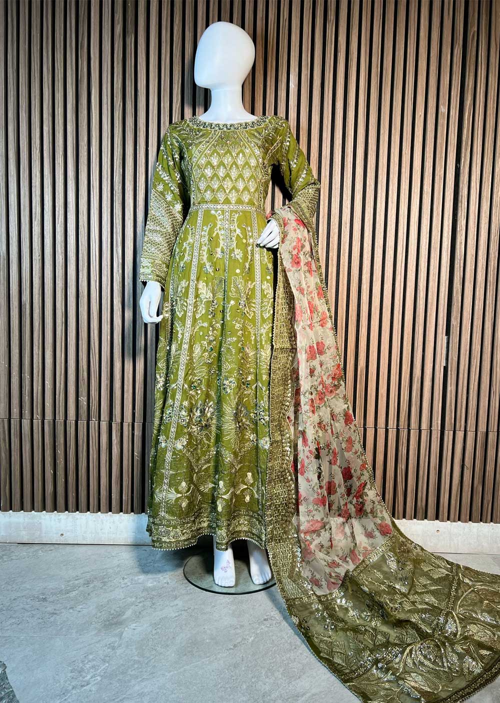 SJN3133 Mali - Readymade Chiffon Suit - Memsaab Online