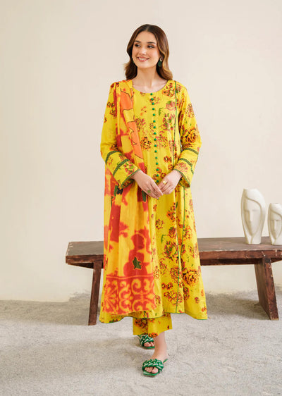 Warisha - Readymade 3 Piece Garnet Suit - Memsaab Online