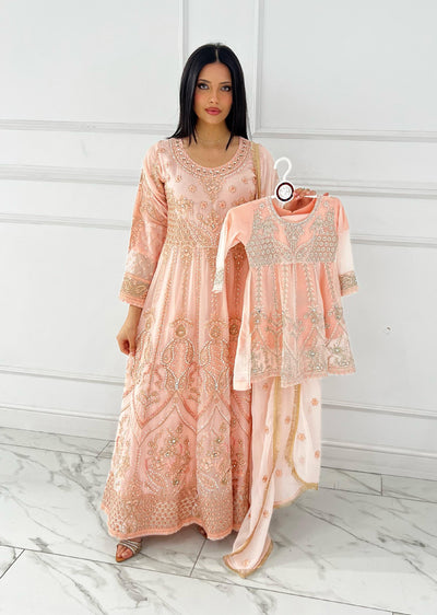 Shaz1835 - Readymade - Chiffon - Mummy n Me Outfit - Memsaab Online