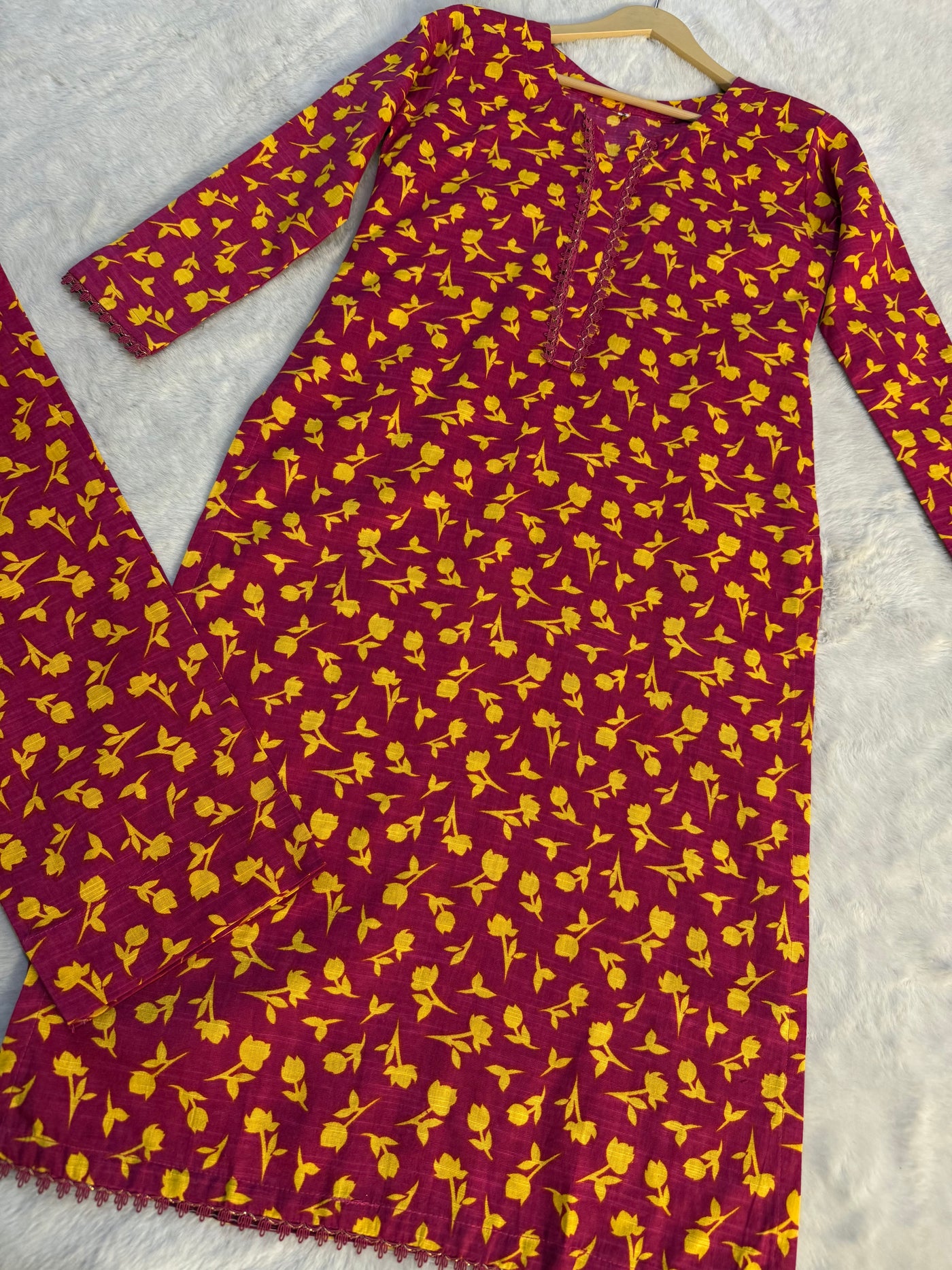 SLMN-11 Readymade Khaddar Co-ord - Memsaab Online