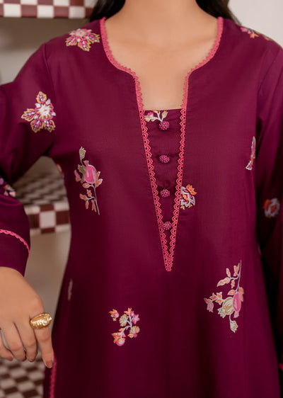 MAYAH- Readymade 3 Piece Cotton Suit - Memsaab Online