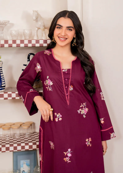 MAYAH- Readymade 3 Piece Cotton Suit - Memsaab Online