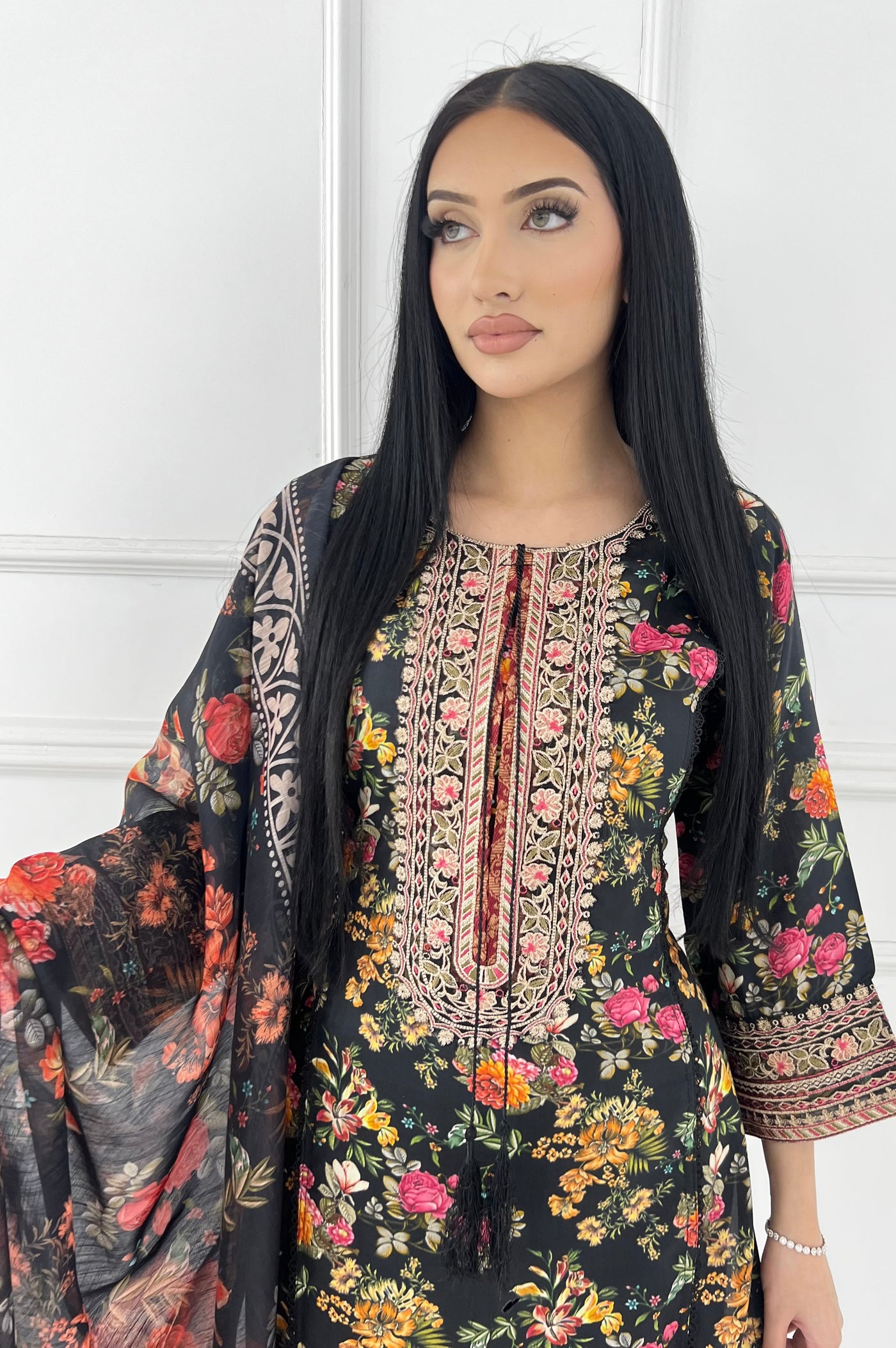 BPH-203 - Readymade Black Viscose Suit - Memsaab Online