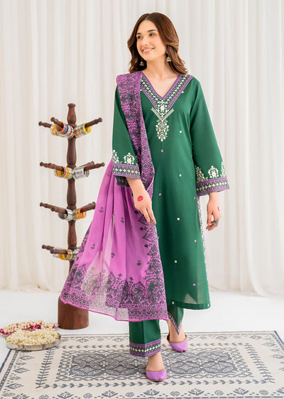 SHAHKAAR- Readymade 3 Piece Cotton Suit - Memsaab Online