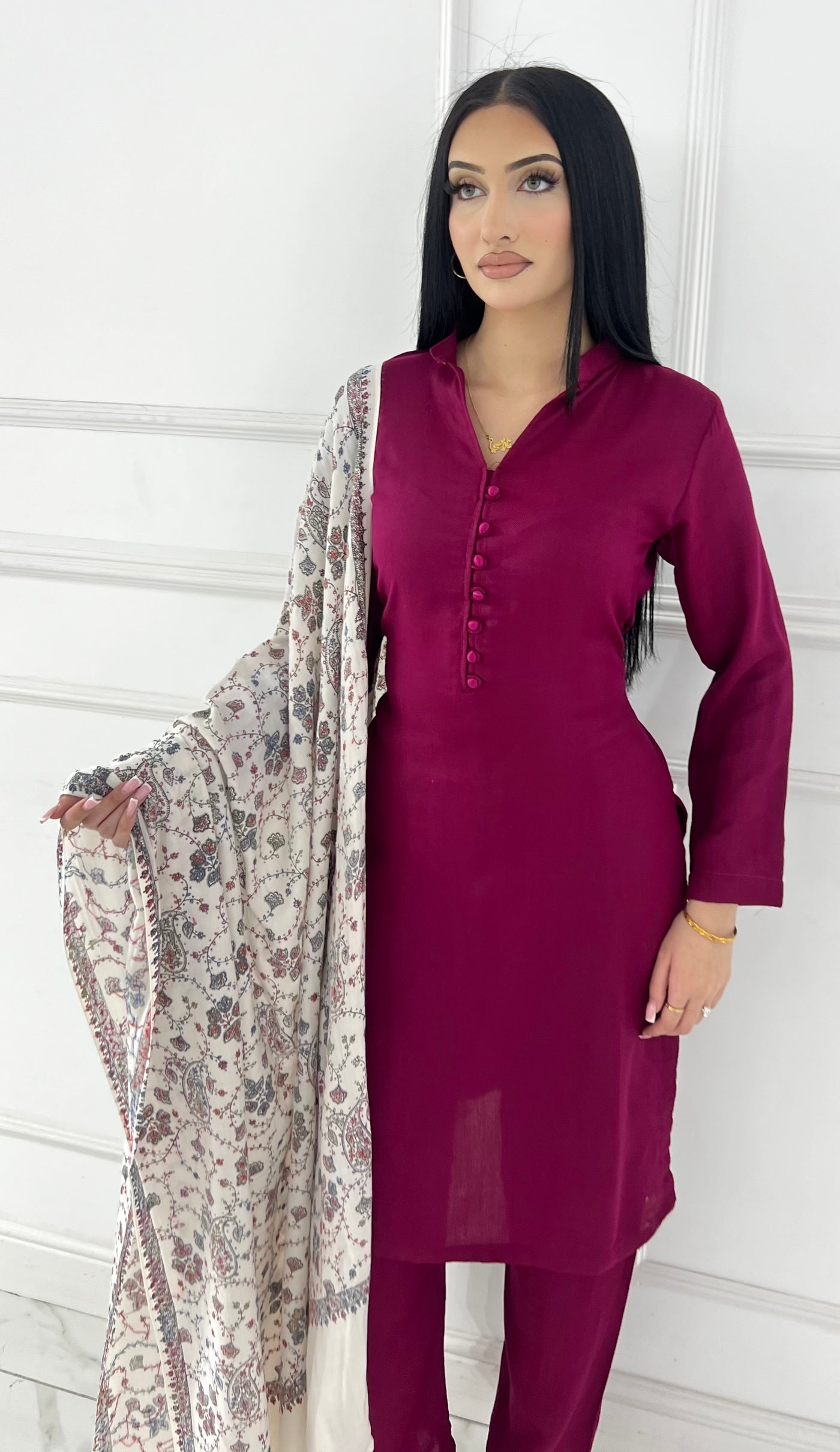 SMRF-19 -Readymade luxury wool Suit 2025 - Memsaab Online
