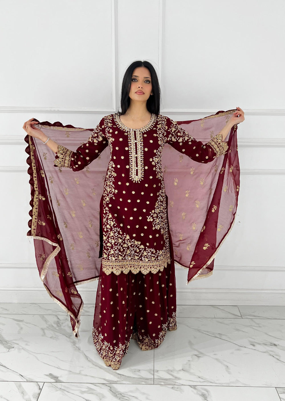 Shaz1817 - Readymade - Chiffon - Mummy n Me Outfit - Memsaab Online