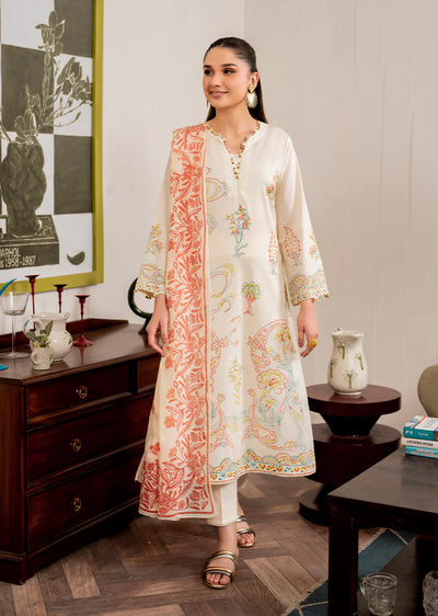 Spanish Dreams- Readymade 3 Piece Cotton Suit - Memsaab Online